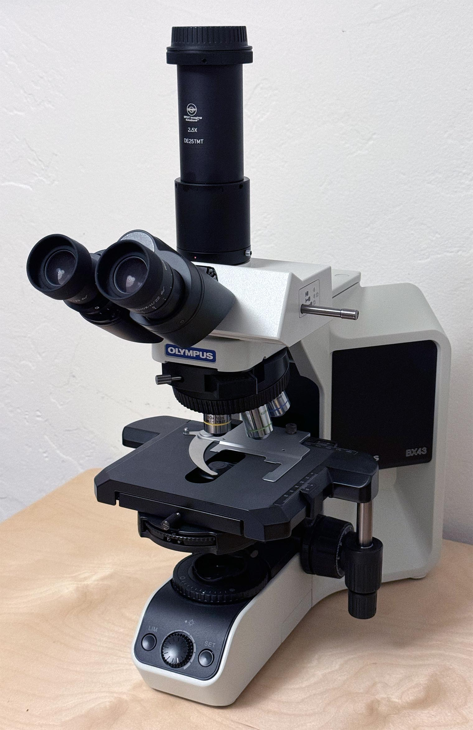 Olympus Microscope BX43 with Trinocular Head and DSLR Adapter