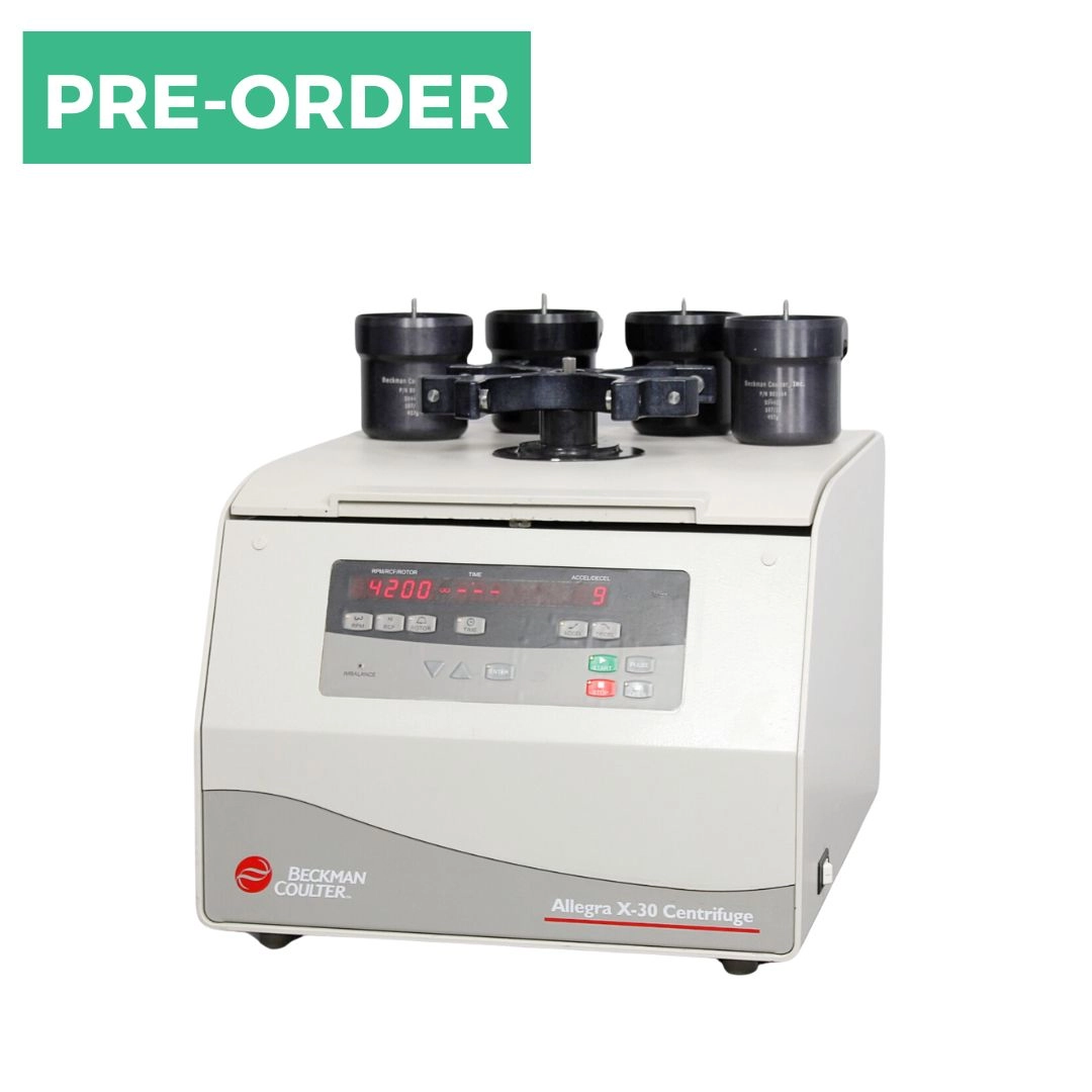 Beckman Coulter Allegra X-30 Benchtop Centrifuge B06314 with Swing Bucket Rotor