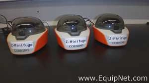 Lot 96 Listing# 980411 Lot of 3 Corning Mini Centrifuges