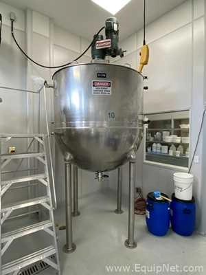 Groen PA-600 600 Gallon 316 Stainless Steel Kettle with Scrape Surface Agitator