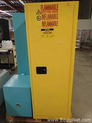 Lot 987 Listing# 980077 ULINE Slimline Flammable Storage Cabinet H-2570S-Y