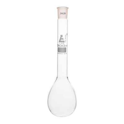 Eisco Kjeldahl Flask, 300mL - 24/29 Socket Size - Long Neck, Round Bottom Borosilicate Glass CH0436C