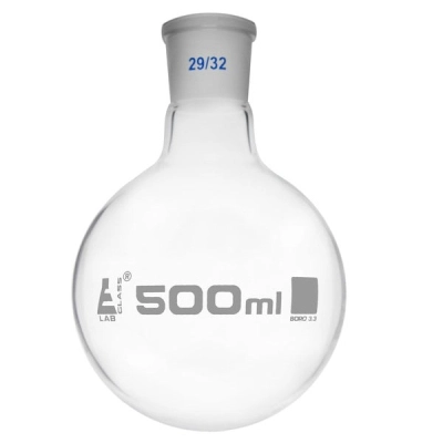 Eisco Florence Boiling Flask 500ml - 29/32 Interchangeable Joint - Round Bottom - Eisco Labs CH0404J