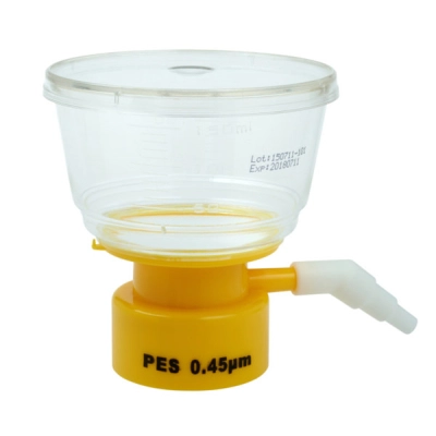 Celltreat 150mL Bottle Top Filter, PES Filter Material, 0.45&mu;m, 50mm, Sterile 1/Bag, 24/Cs 229711