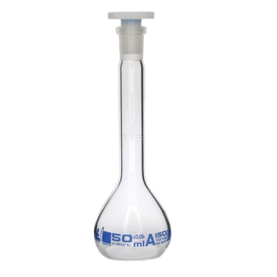 Eisco Volumetric Flask, 50ml - Class A - 12/21 Polyethylene, Tolerance &plusmn;0.060 - Eisco Labs CH0446D