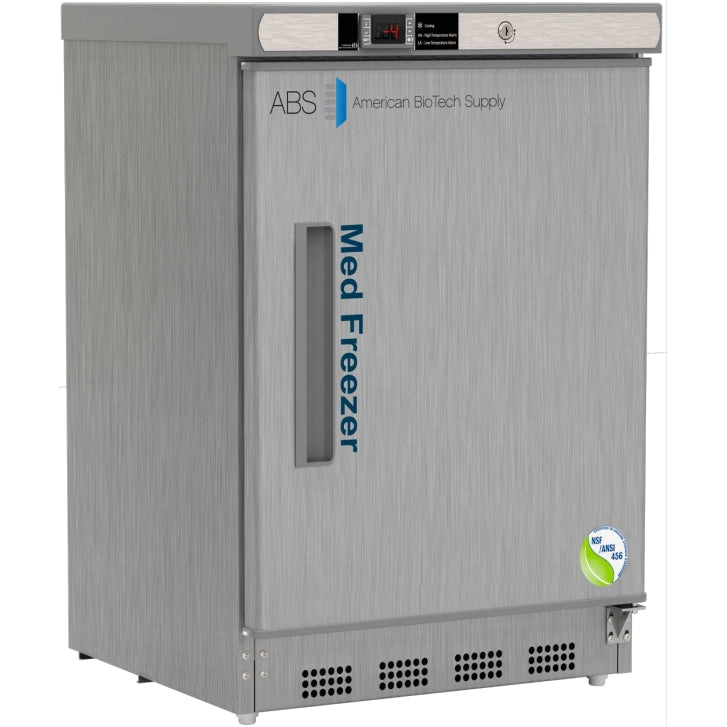 ABS Undercounter Vacc. Freezer, 4.2 Cu.Ft., NSF/ANSI 456, Stainless Steel # PH-ABT-NSF-UCBI-0420SS