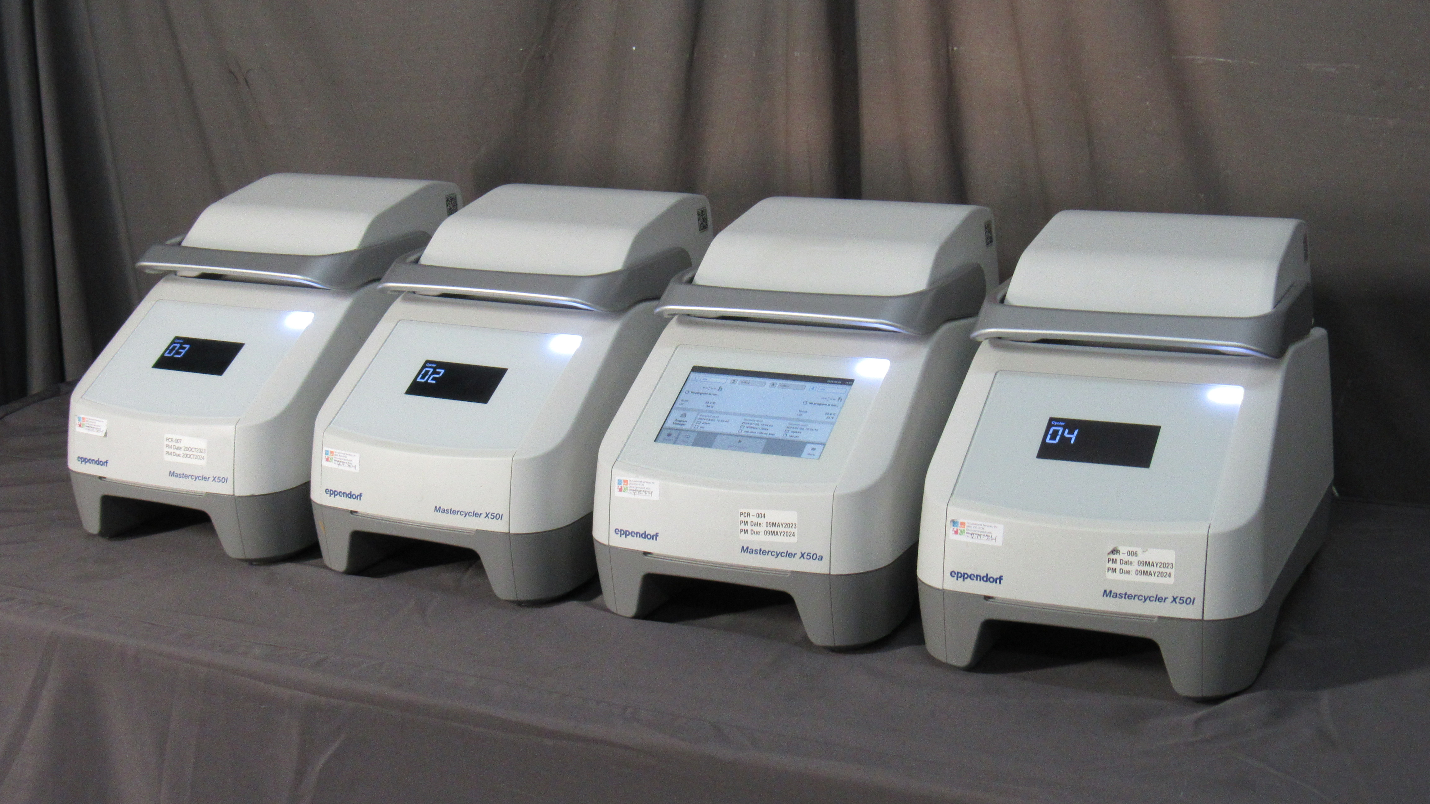 Eppendorf Mastercycler X50a Touch Screen Thermal Cycler w/ three (3x) X50i Satellites #40984