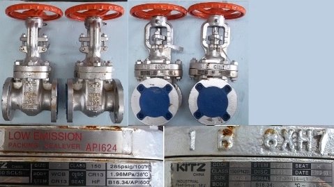 KITZ 2" 150 RAISED FACE FLANGED WCB GATE VALVE STEEL LOW EMISSION PACKING SEALEVER API 624 2:150 BO