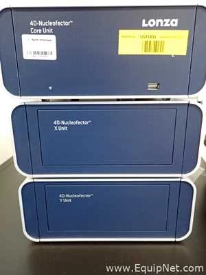 Lot 340 Listing# 954199 Lonza 4D-Nucleofector Electrophoresis System with X Unit and Core Unit