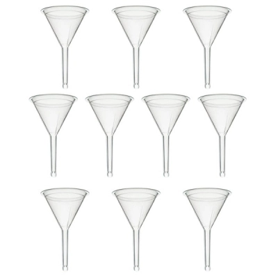 Eisco 10PK Filter Funnel, 2" - Polypropylene Plastic - Chemical Resistant CH0454A10