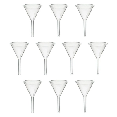 Eisco 10PK Filter Funnel, 3" - Polypropylene Plastic - Chemical Resistant CH0454C10