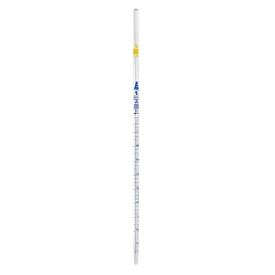 Eisco Serological Pipette, 1ml - Class A, Tolerance &plusmn;0.007ml - Borosilicate 3.3 Glass CH0573A