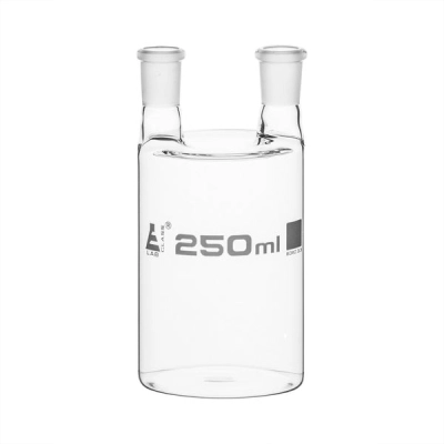 Eisco Woulff Gas Wash Bottle, 250mL - Two Necks with 14/23 Sockets - Borosilicate Glass CH0511B