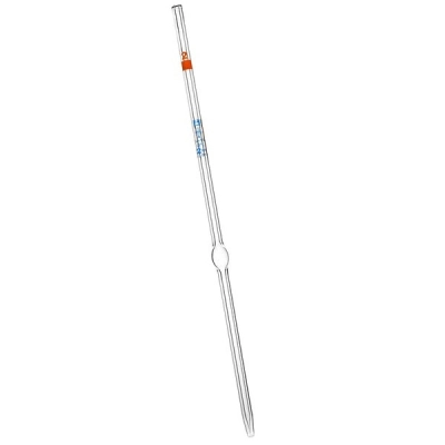 Eisco Volumetric Pipette, 2mL - Class A - Blue Markings - Orange Coded - Eisco Labs CH0559B