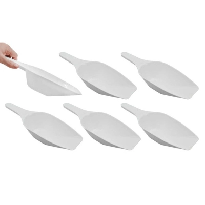 Eisco 6PK Scoops, 500ml (16.9oz) - Flat Bottom, Excellent for Measuring and Weighing CH0461HPK6