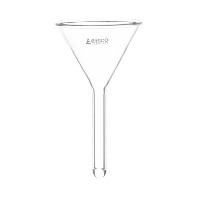 Eisco Filter Funnel, 50mm - 60&ordm; Angle - Plain Stem, 7mm - Borosilicate Glass - Eisco Labs CH0456A