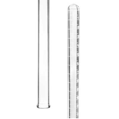 Eisco Gas Tube, 50ml - White Graduations - Sealed End For Measurement of Gasses - Eisco Labs CH0498B
