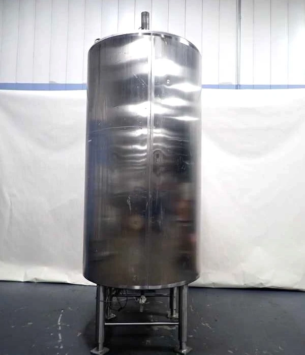 750 gallon Feldmeier Cone Bottom Sanitary Stainless Steel Tank