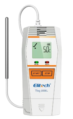 Elitech Extra-low(-320.8℉~302℉) Temperature Data Logger Reusable 32000 Points, Tlog100EL