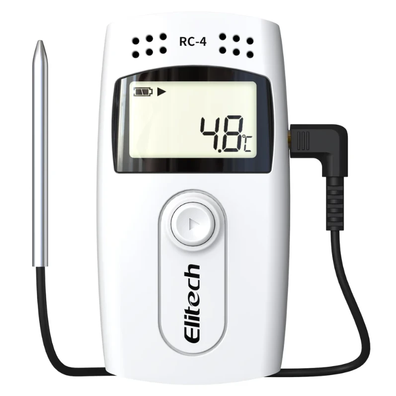 Elitech Temperature Logger Medical Refrigerator Thermometer Vaccine Fridge Temperature Monitor, RC-4