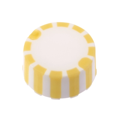 Celltreat Cap Only, Screw Top Micro Tube Cap, With O-Ring, Yellow, Non-Sterile 1000/Cs 230840Y