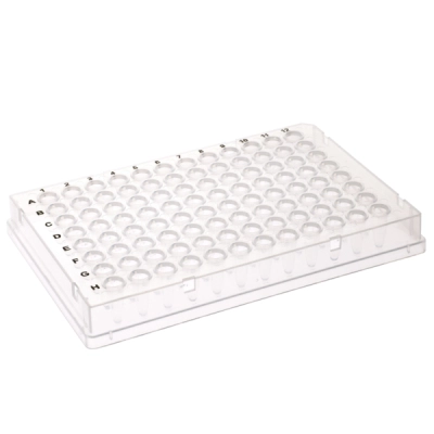 Celltreat 96 Well PCR Plate, Full Skirt, Clear, 0.1mL, Non-Sterile 50/Cs 229515