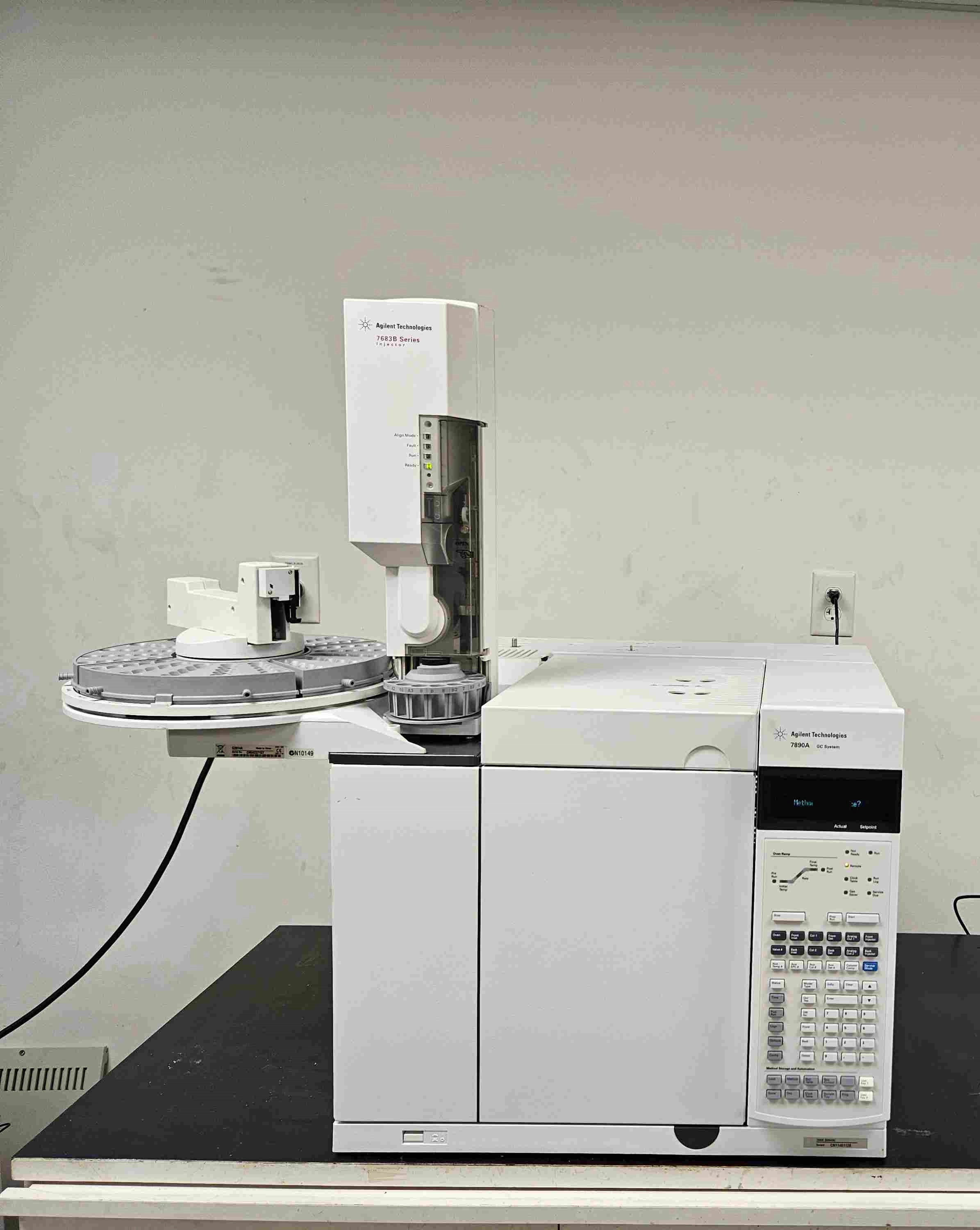 Agilent  7890A GC with (1) FID and (1) S/SL, 7683 Autosampler, Tested, Working