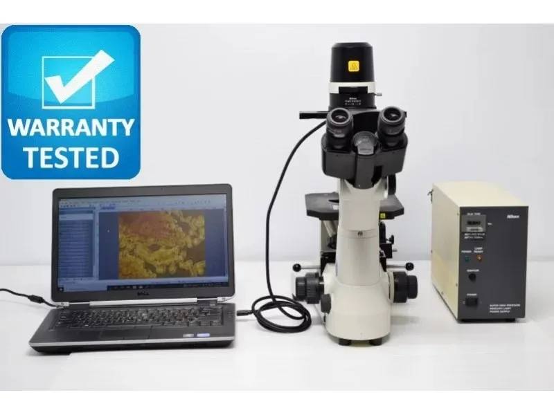 Nikon Eclipse TS100-F Inverted Fluorescence Microscope (New Filters) Pred TS2