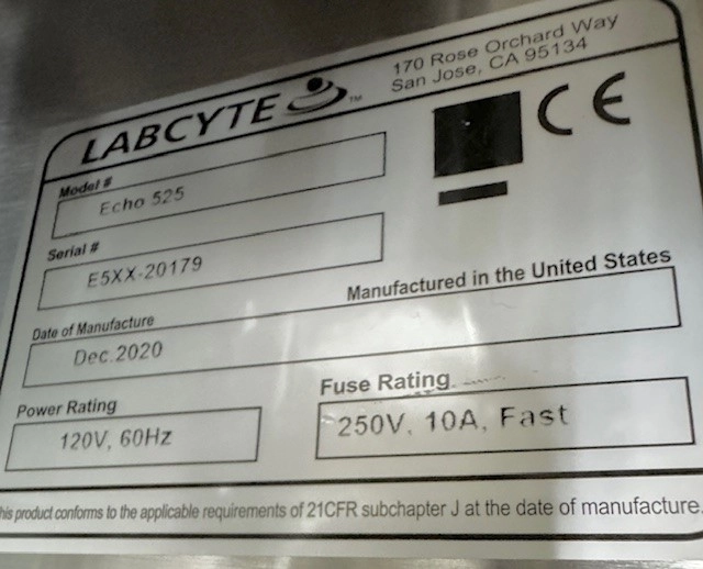 Labcyte Echo 525 Liquid Handler