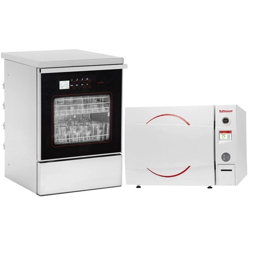 Tuttnauer 023250041 Hei-Dro Clean 165UC Glassware Washer and 3850ELP Autoclave Bundle