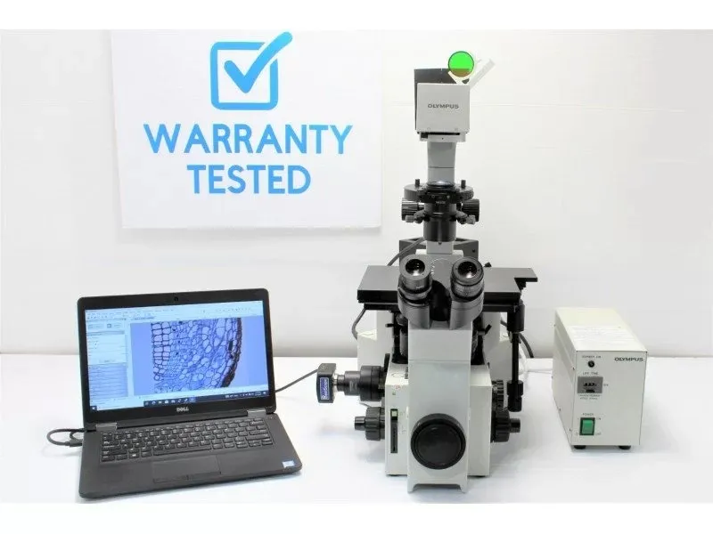 Olympus IX70 Inverted Fluorescence Microscope (New Filters) Pred IX73