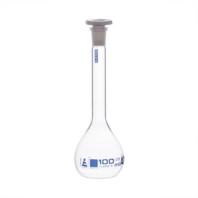 Eisco Volumetric Flask, 100ml - Class A, ASTM, &plusmn;0.08ml Tolerance CH1972E