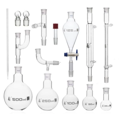 Eisco Distillation Kit Organic Chemistry Set with Size 19/22 Interchangeable Joints - Labs CH2019003