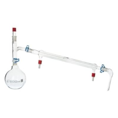 Eisco Simple Distillation Apparatus - Borosilicate Glass - Flask Still Head, Condenser - Labs CH0886