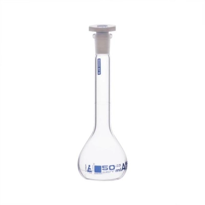 Eisco Volumetric Flask, 50ml - Class A, ASTM, &plusmn;0.05ml Tolerance CH1972D