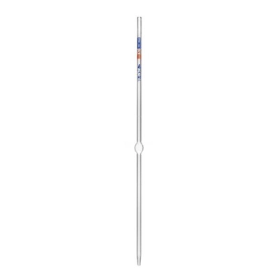 Eisco Volumetric Pipette, 2ml - Class A Tolerance, &plusmn;0.010ml - Color Coded, Orange CH1990B