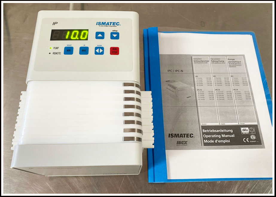 Ismatec IP 8 Channel Peristaltic Pump w WARRANTY