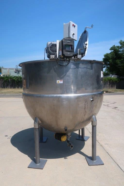 750 Gallon Groen Scraper Kettle, 100PSI Jacket