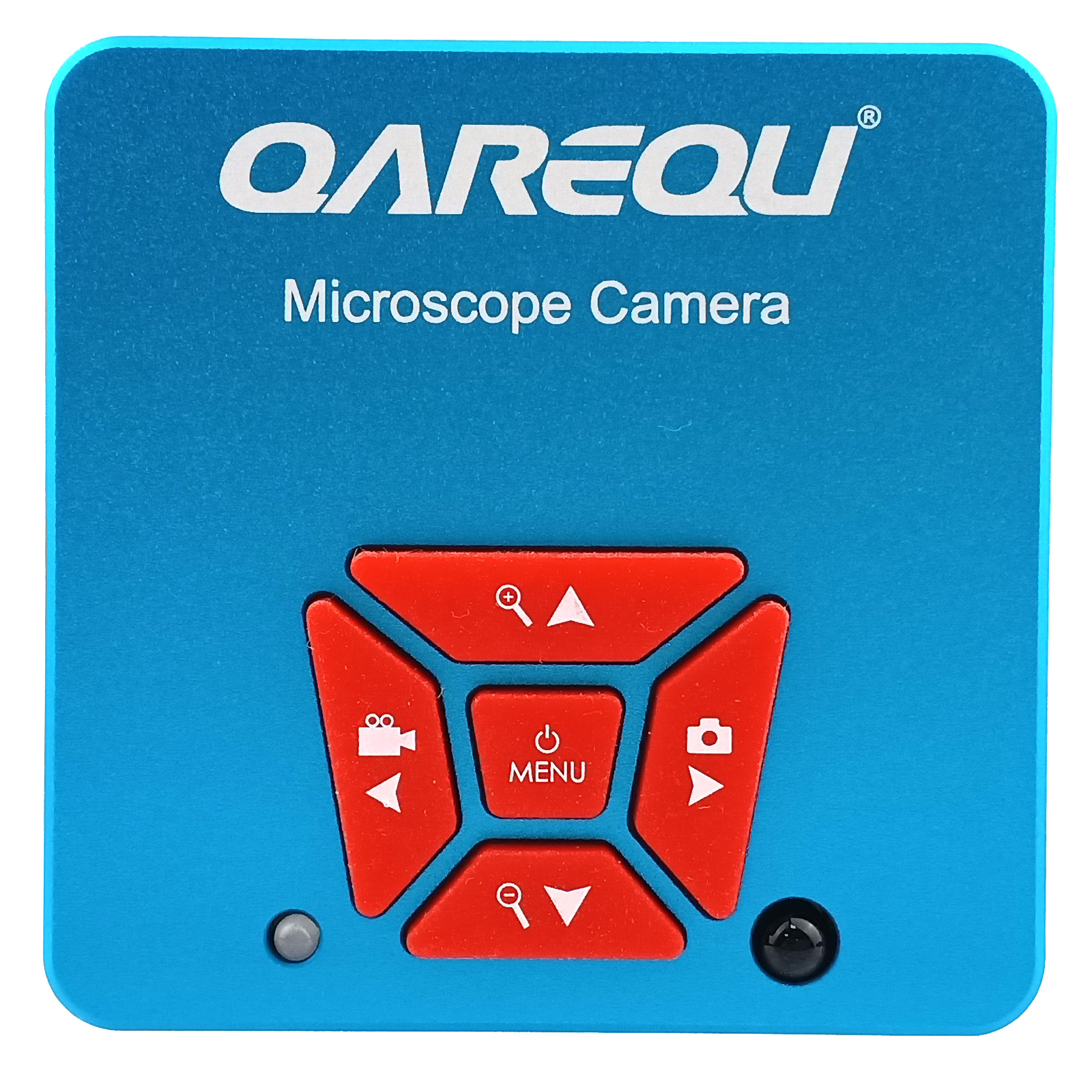 QAREQU Digital Camera for Trinocular Microscope Lab Research Industrial, HDMI USB Video, C-mount, 2K Record