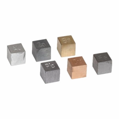 Eisco Density Cubes Set - 6 Metals - For Density Investigation PH0106