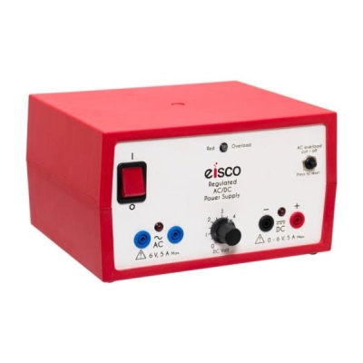 Eisco Dual Output Power Supply: 6 Volts AC, 0-6 Variable DC EPR1329