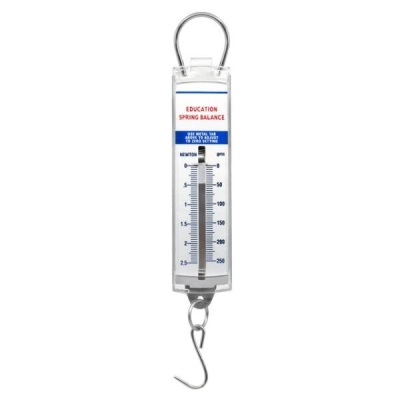 Eisco Premium Spring Balance, 0-250g / 0-2.5N High Resolution, Dual Transparent Scale - Labs PH0024B