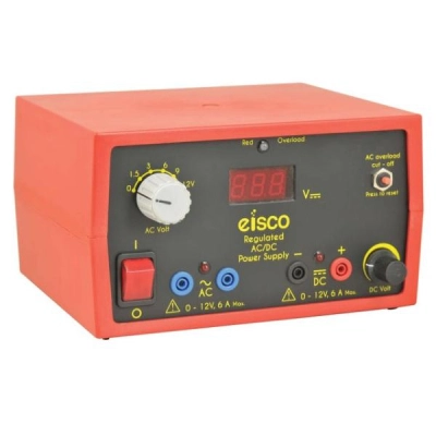 Eisco Low Voltage AC/DC Power Supply - Simultaneous Output - 12V/6A Max Combined Load - Labs EPR1330