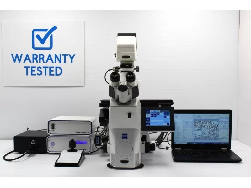 Zeiss AXIO Observer 7 Inverted LED Fluorescence Phase Contrast Motorized XY Definite Focus 3 Microscope (New Filters)