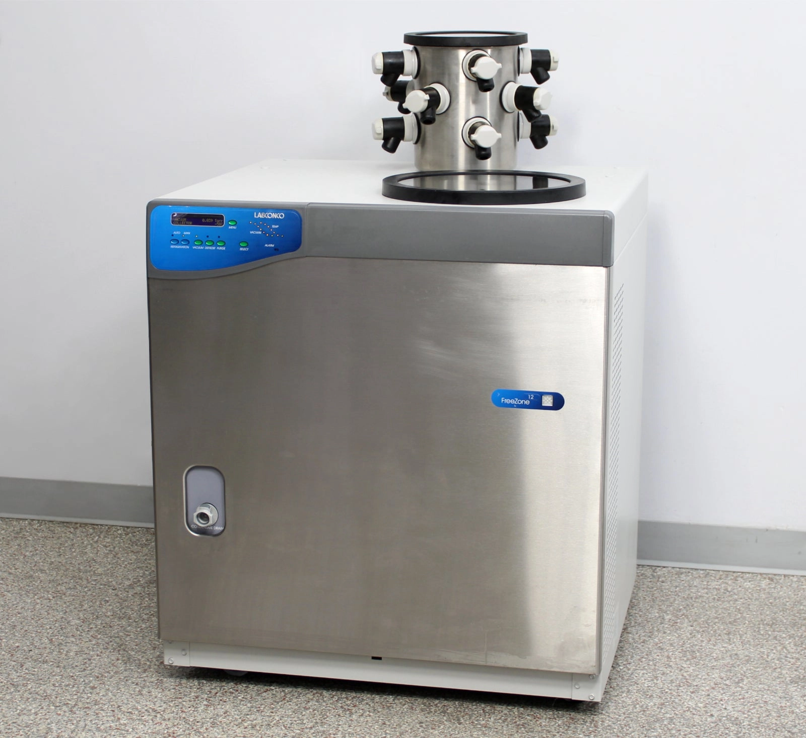 Labconco FreeZone 12 Liter -50&deg;C Console Freeze Dryer with 12-Port Drum Manifold