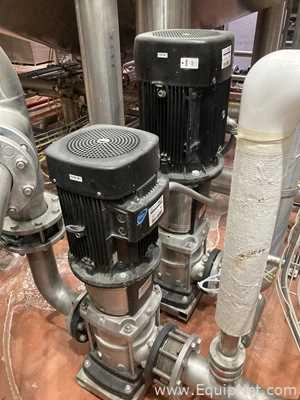 Lot 423 Listing# 875974 Lot Of Two Grundfos Centrifugal Vertical Pumps