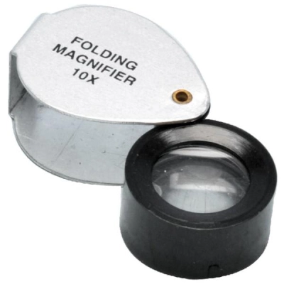 Eisco Folding Magnifier, 0.75", 10x Magnification &ndash; Gowland Type PH0502B
