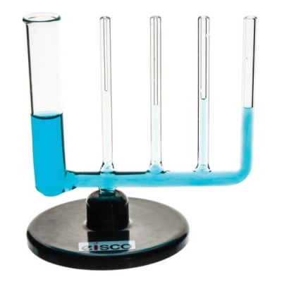 Eisco Labs Glass Equilibrium Tubes with Plastic Base PH0202C