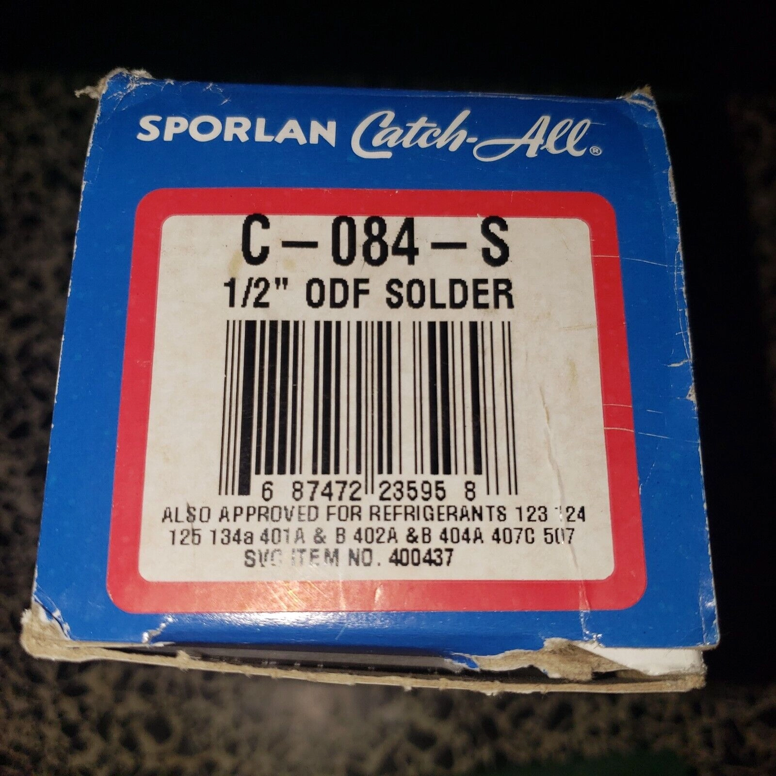 Sporlan Catch-All C-084-S 1/2" ODF Solder Liquid L