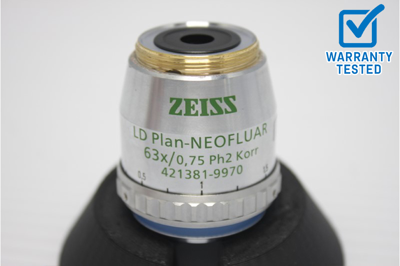 Zeiss LD Plan-NEOFLUAR 63x/0.75 Ph2 Korr Microscope Objective 421381-9970 Unit 5